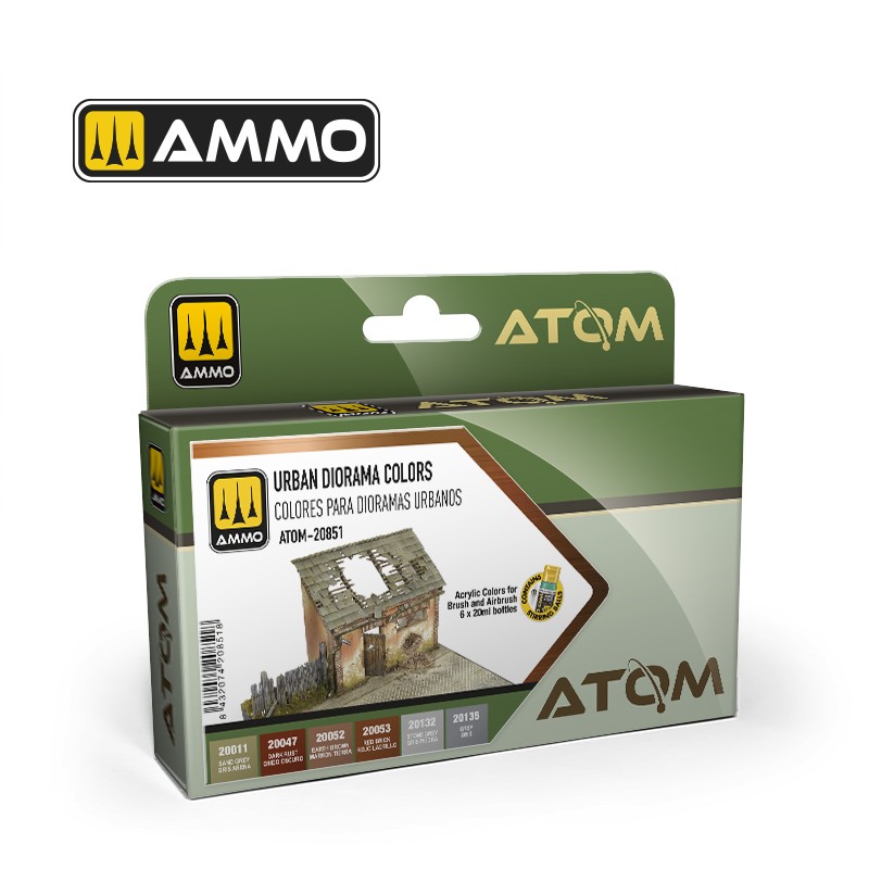 Ammo Mig ATOM Urban Diorama Colors Set MIG20851