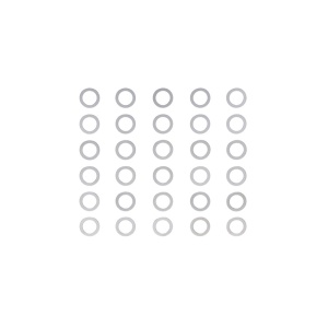 Tamiya 4mm Shim Set ( 3 Types/10pcs.Each ) TAM53586