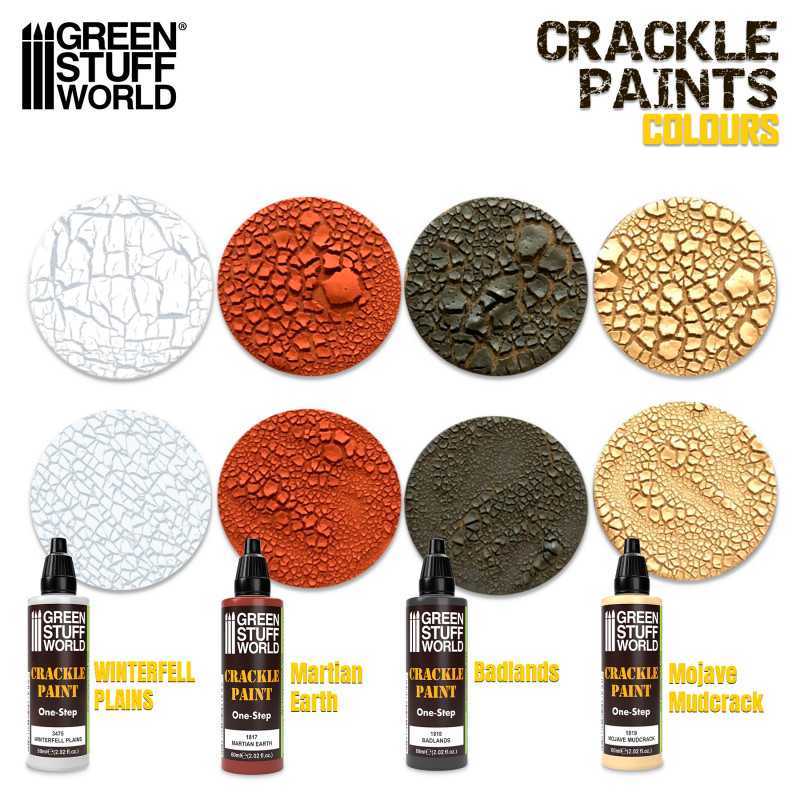 Green Stuff Acrylic Crackle Paint Badlands 60ml GSW1818 - Afbeelding 2