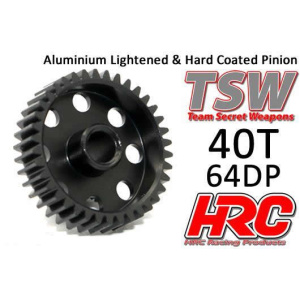 HRC Racing Alu. Light & Hard Coated Pinion 64DP 40T HRC76440