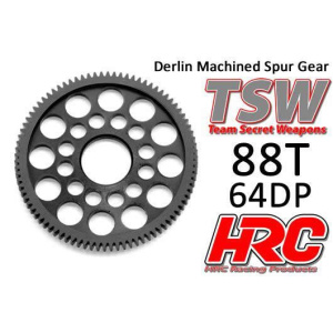 HRC Racing Low Friction Machined Derlin Spur Gear 64Dp 88T Ultra Light HRC76488LW