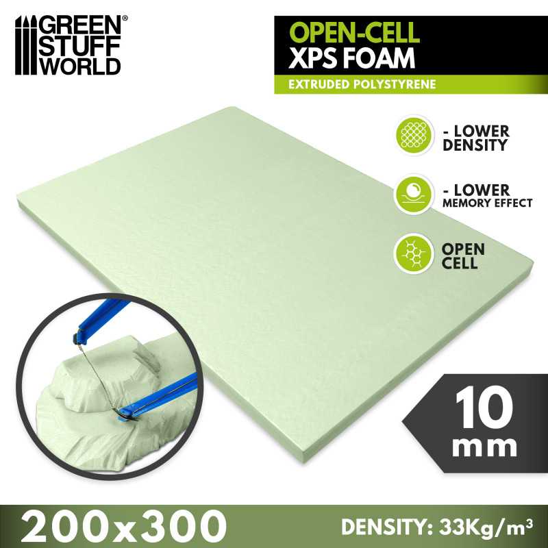 Green Stuff Open-Cell XPS Foam 10mm 200x300mm GSW5393