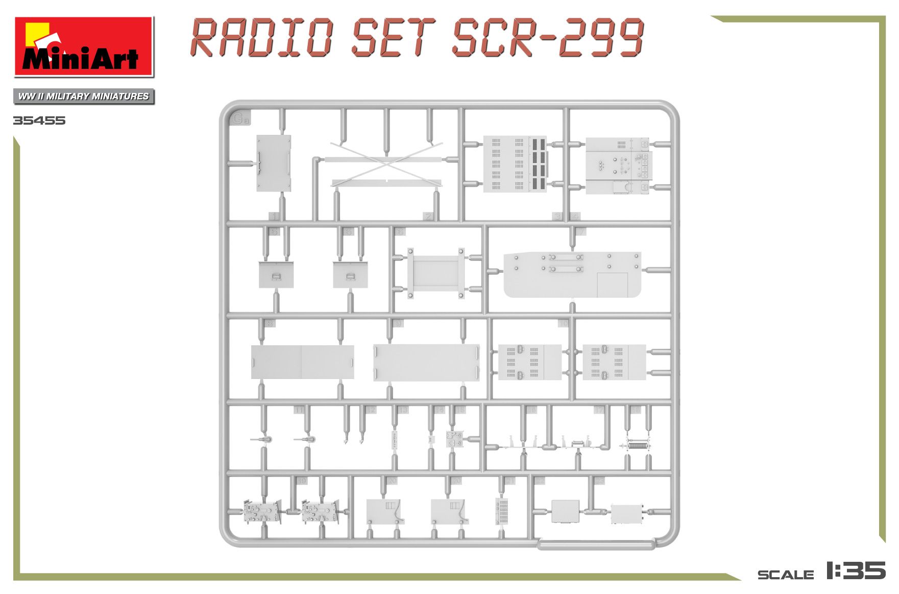 MiniArt 1:35 U.S. Radio Set SCR-299 MA35455 - Afbeelding 4