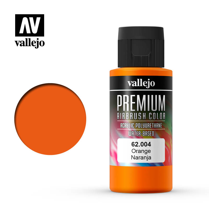 Vallejo Premium Airbrush Color Orange 60ml VAL62.004
