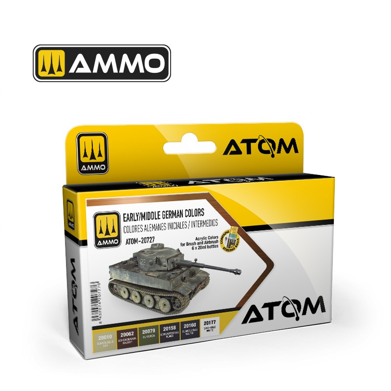 Ammo Mig ATOM Early /Middle German Colors Set ( 6x20ml ) MIG20727