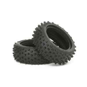 Tamiya DF-02 6024 4WD Square Spike Front Tires  ( 1 Pair )  TAM53088