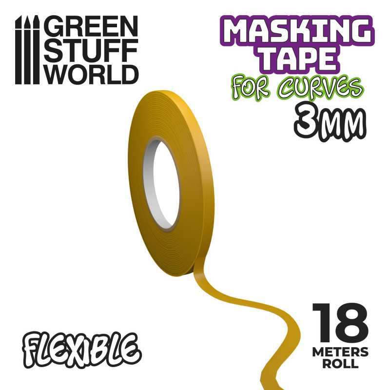 Green Stuff Flexible Tape for Curves 3mm ( 18mt ) GSW3063