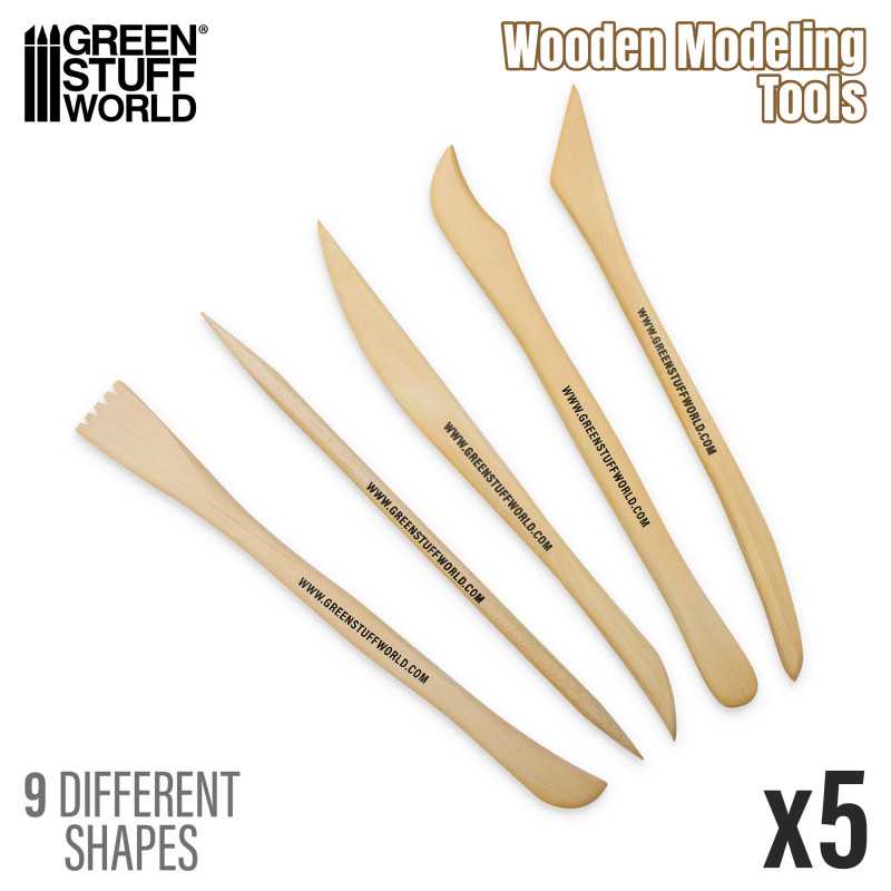 Green Stuff Wooden Modeling Tools GSW4788 - Afbeelding 3