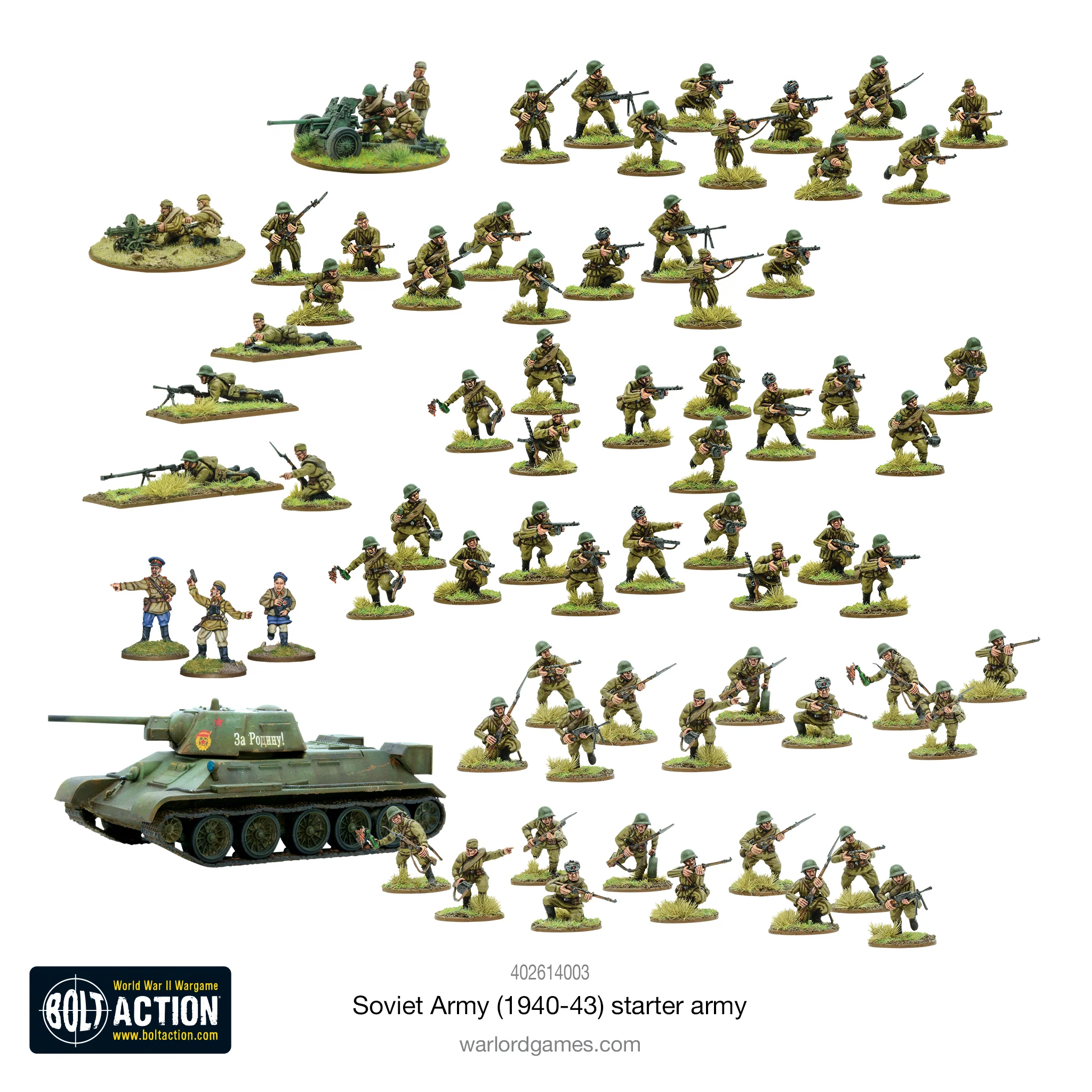 Bolt Action 1:56 Starter Army SOVIET ARMY ( 1940-43 ) 402614003 - Afbeelding 2