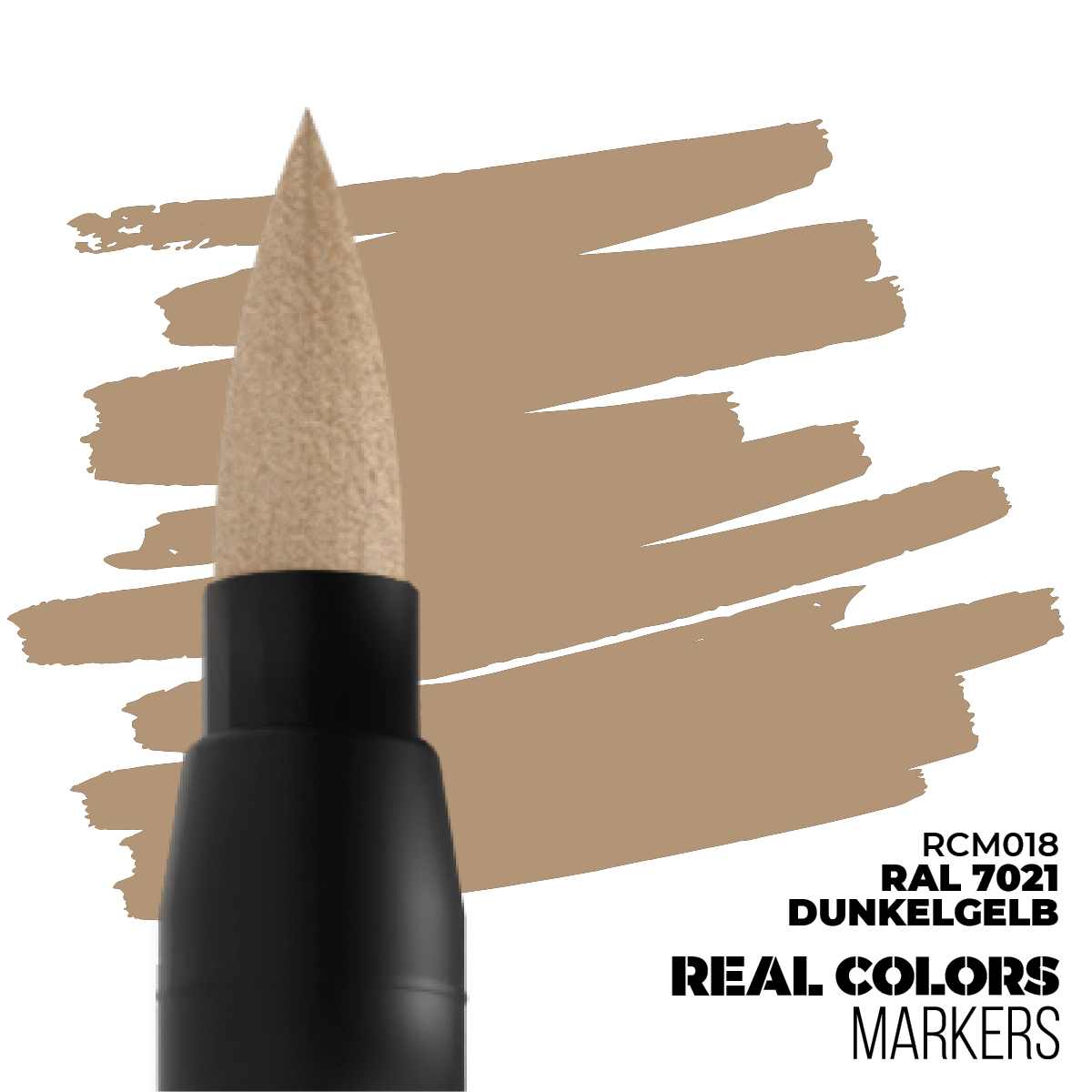 AK Real Colors Markers - Dark Yellow RAL7028 RCM018 - Afbeelding 2