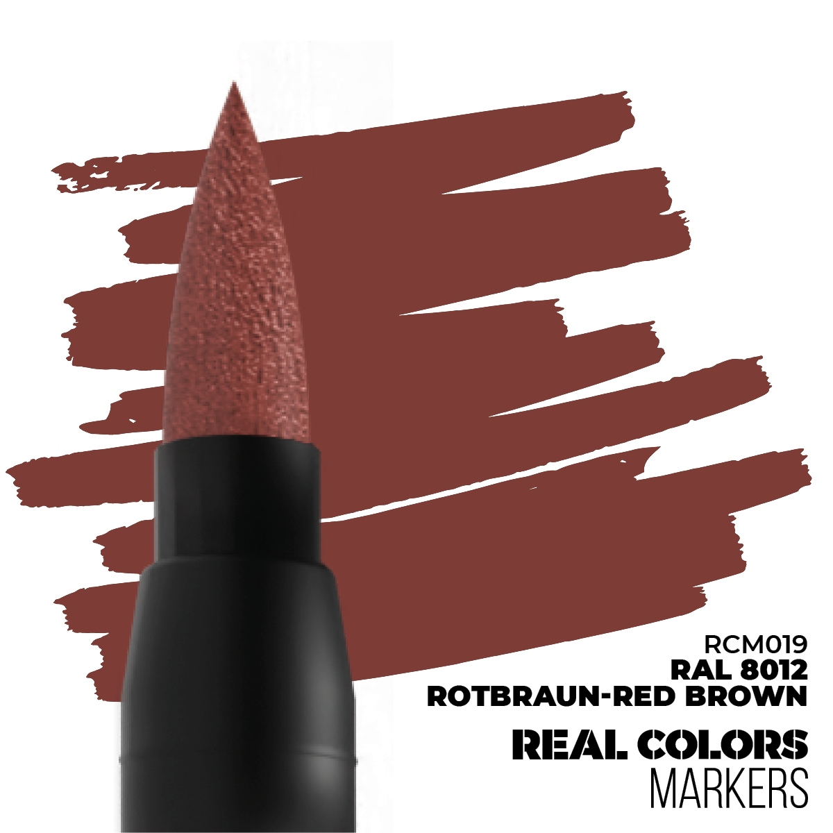 AK Real Colors Markers - Red Brown RAL8012 RCM019 - Afbeelding 2