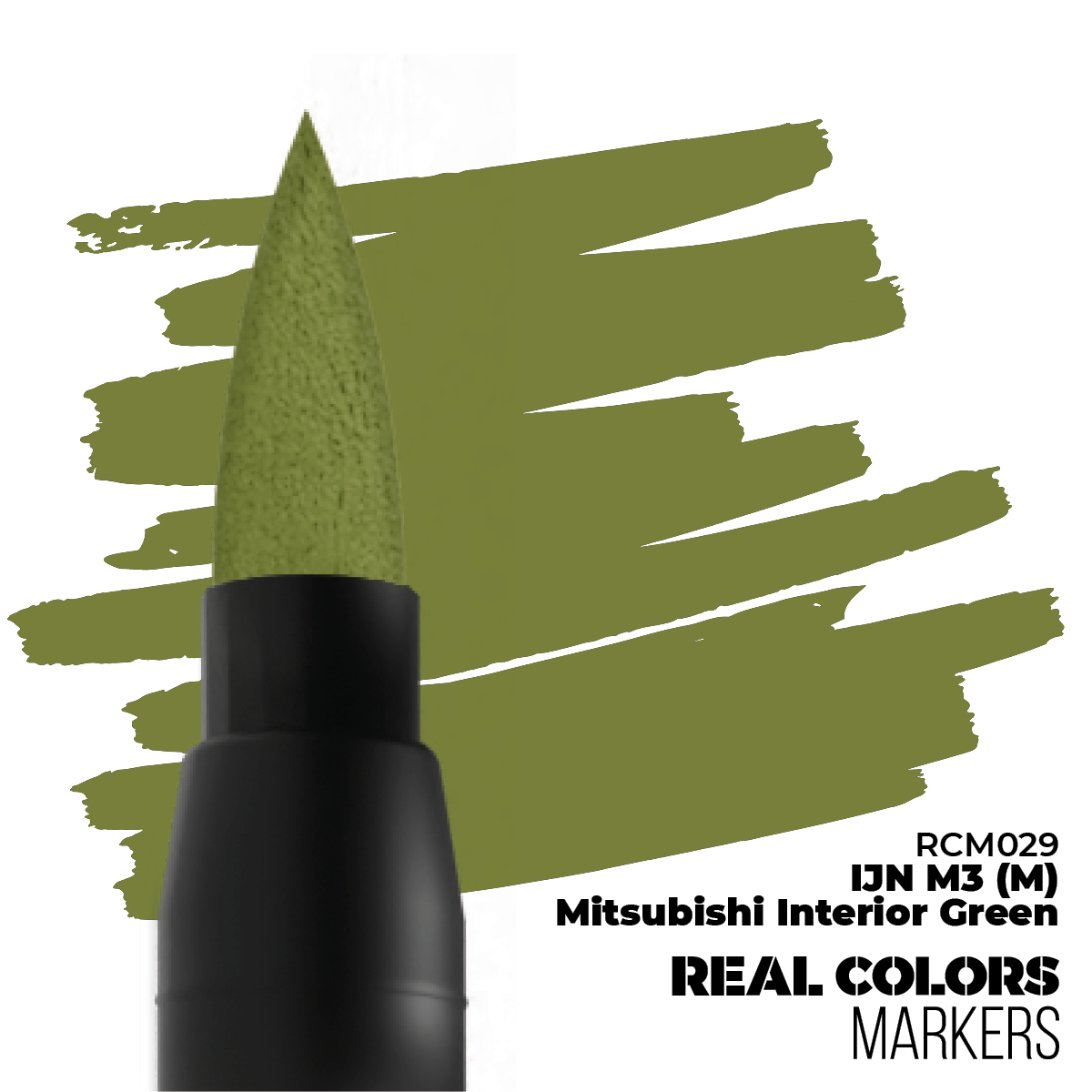 AK Real Colors Markers - IJN M3 (M) Mitsubishi Interior-Green RCM029 - Afbeelding 2
