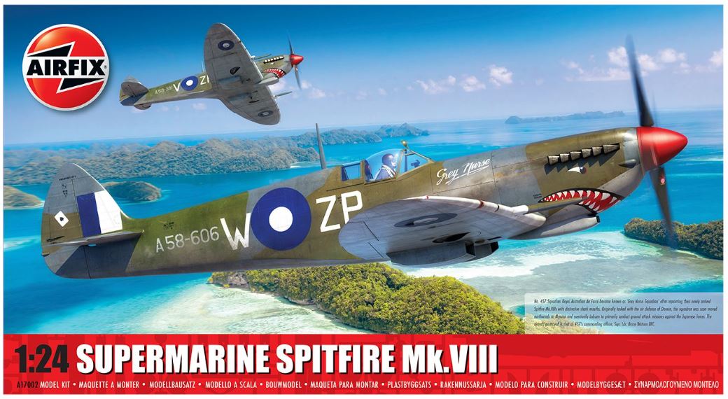 Airfix 1:24 Supermarine Spitfire Mk.VIII AF17002
