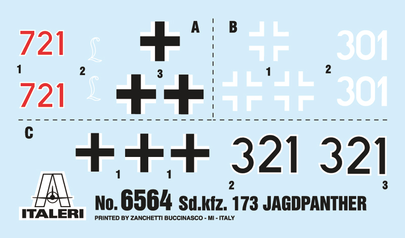 Italeri :35 Sd.Kfz.173 Jagdpanther whit Winter Crew IT6564 - Afbeelding 6
