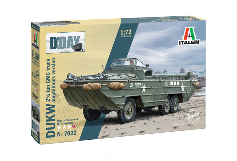 Italeri 1:72 DUKW 2 1/2 ton GMC Truck Amphibious Version IT7022