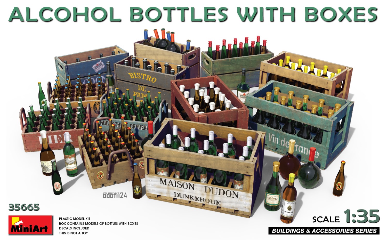 MiniArt 1:35 Alcohol Bottles with Boxes MA35665