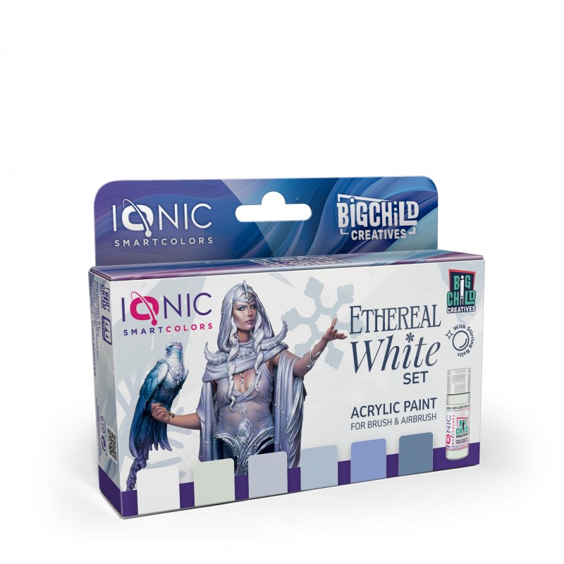 Ionic Smart Colors Acrylic Paint ETHEREAL WHITE Set 6x20ml IO-0503