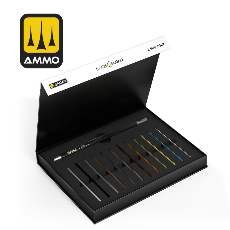 Ammo Mig LOCK N LOAD Weathering Rechargable Technical Pencil MIG8349 - Afbeelding 3