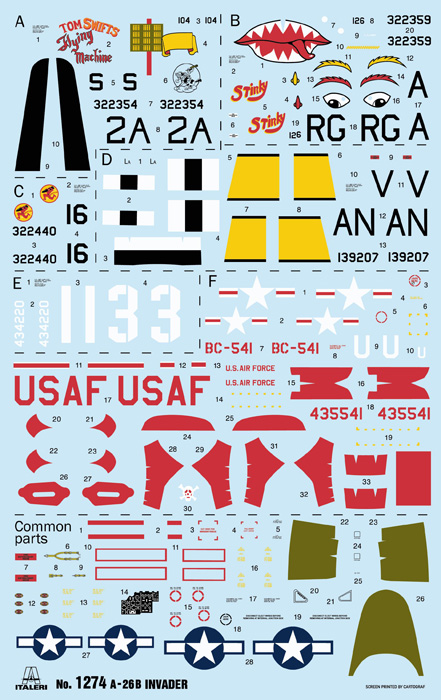 Italeri 1:72 A-26 B Invader IT1274 - Afbeelding 6
