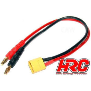 HRC Racing Charging Cable with Gold Connector Banana Plug to XT60 Battery Plug  HRC9110