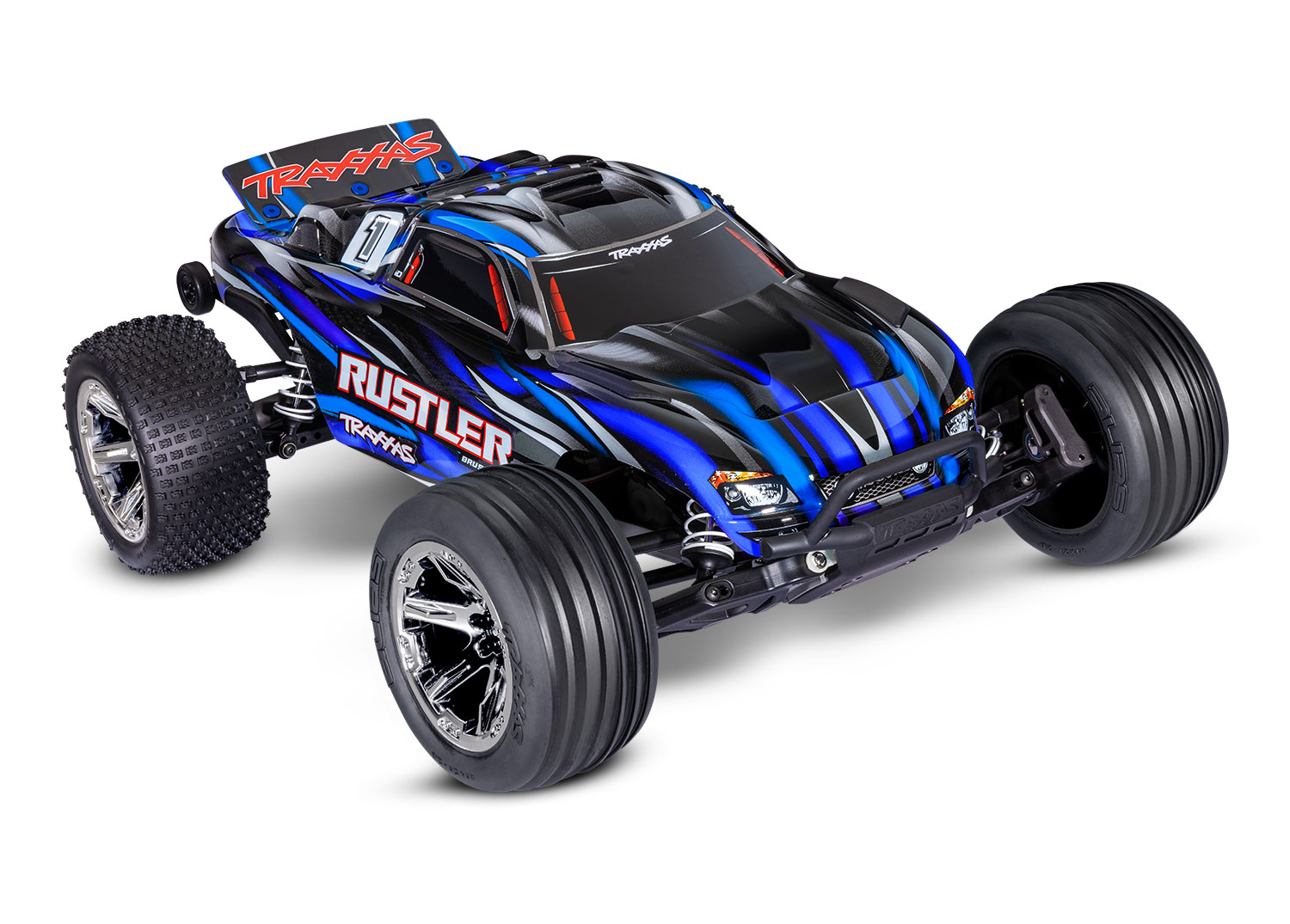 Traxxas Rustler 1:10 2WD BL-2s HD TR37354-4BL
