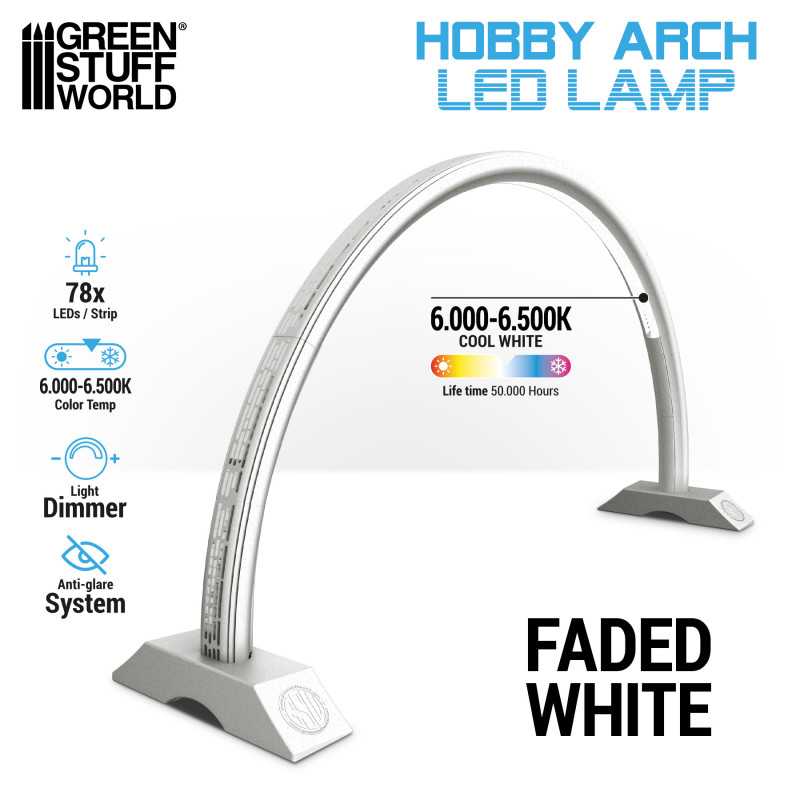 Green Stuff Hobby Arch LED Lamp - Faded White GSW11061