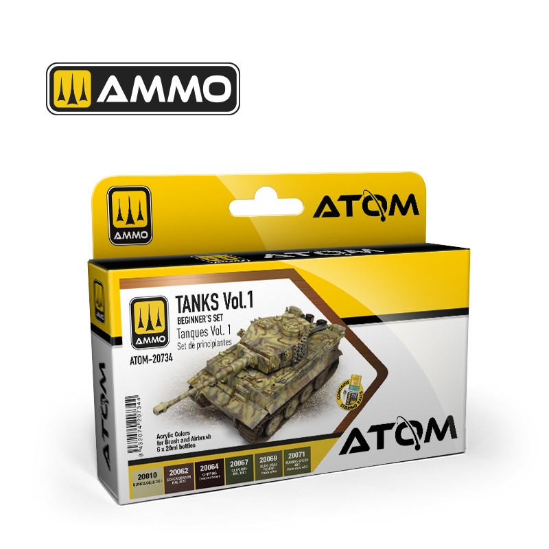 Ammo Mig ATPM Beginners Set Tanks Vol.1 6x20ml MIG20734