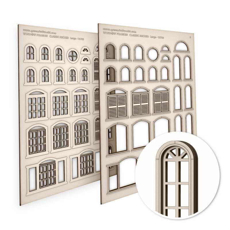 Green Stuff Small Arched Classic Miniature Windows GSW13703