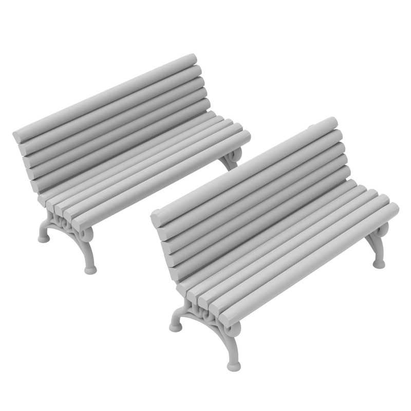 Green Stuff 1:48 City Benches 2x GSW13633