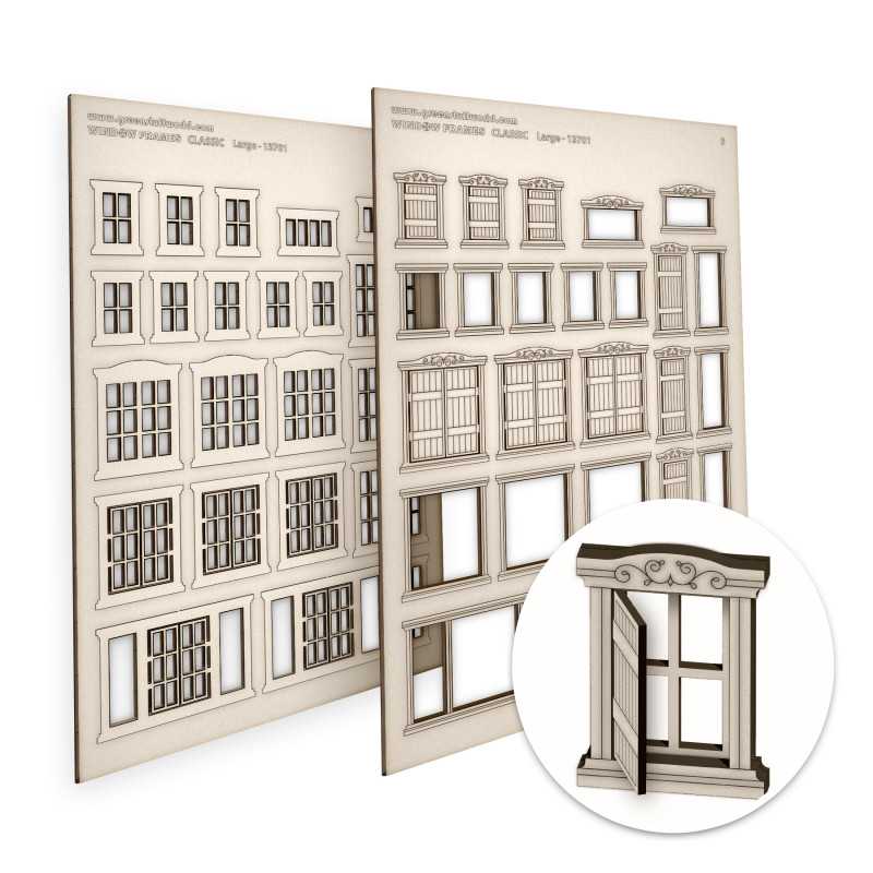 Green Stuff Classic Large Miniature Windows GSW13701