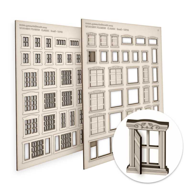 Green Stuff Small Classis Miniature Windows GSW13702
