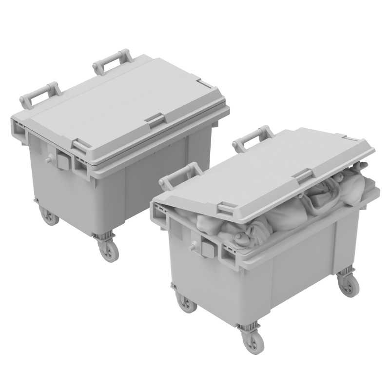 Green Stuff 1:48 Garage Containers 2x GSW13646