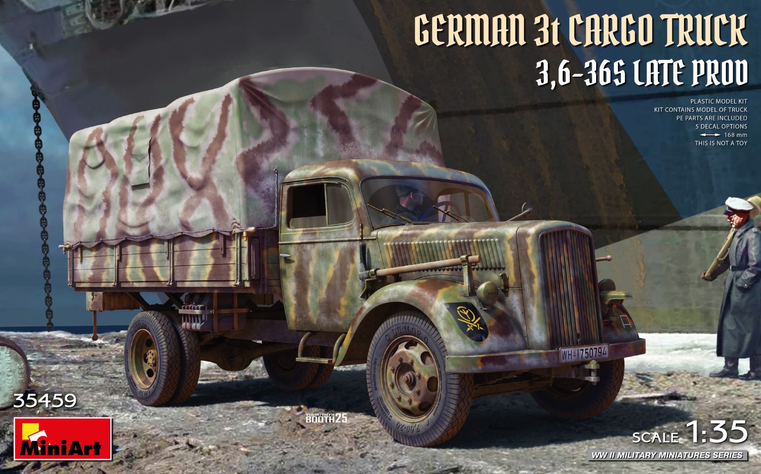 MiniArt 1:35 German 3T Cargo Truck 3,6-36S Late Prod. MA354459