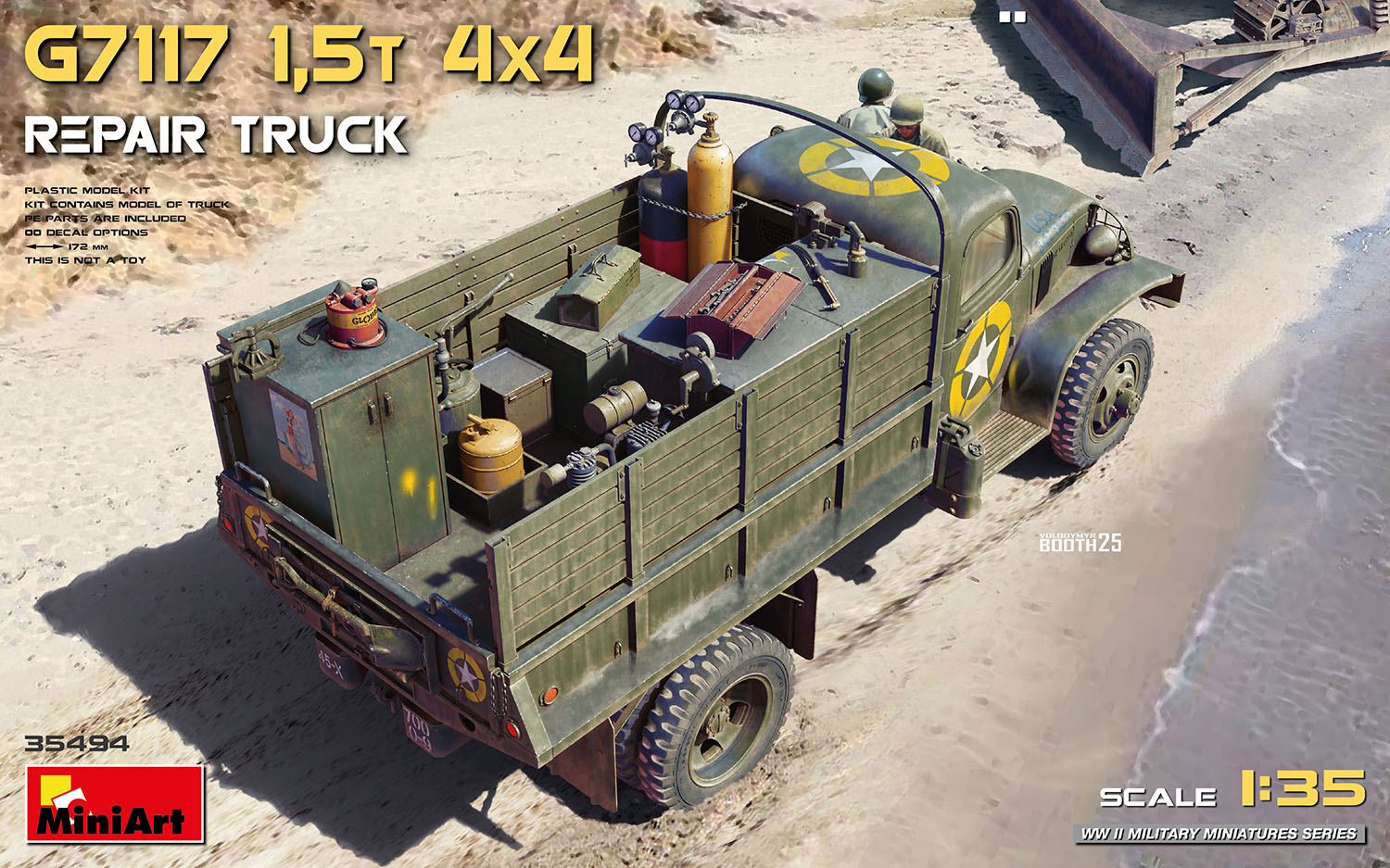 MiniArt 1:35 G7117 1,5t 4x4 Repair Truck MA35494