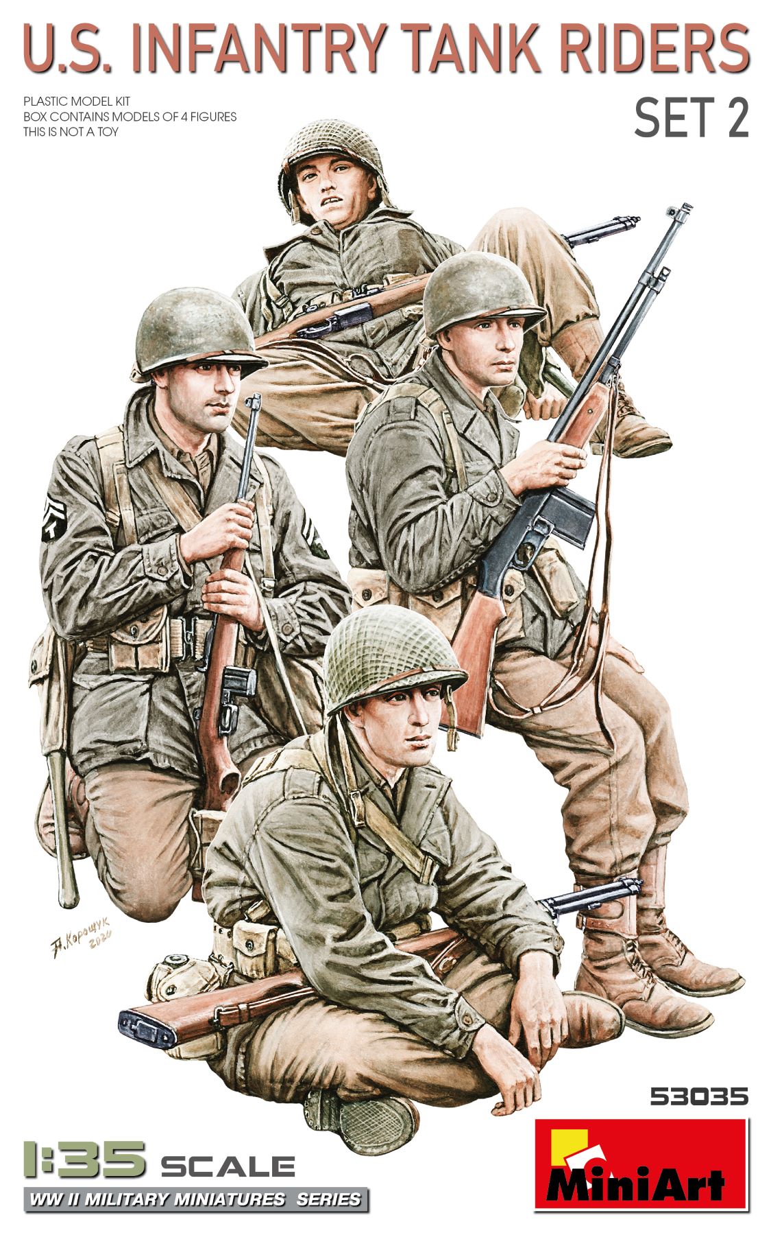 Miniart 1:35 U.S. INFANTRY TANK RIDERS. SET 2 MA53035