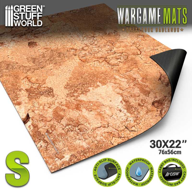 Green Stuff Neoprene Mat 22x32" Dreadrock Badlands (56x76cm) GSW5862