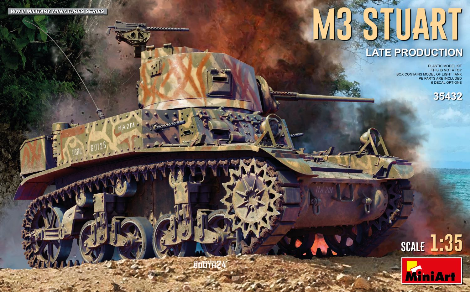 Miniart 1:35 M3 STUART LIGHT TANK. LATE PROD. MA35432