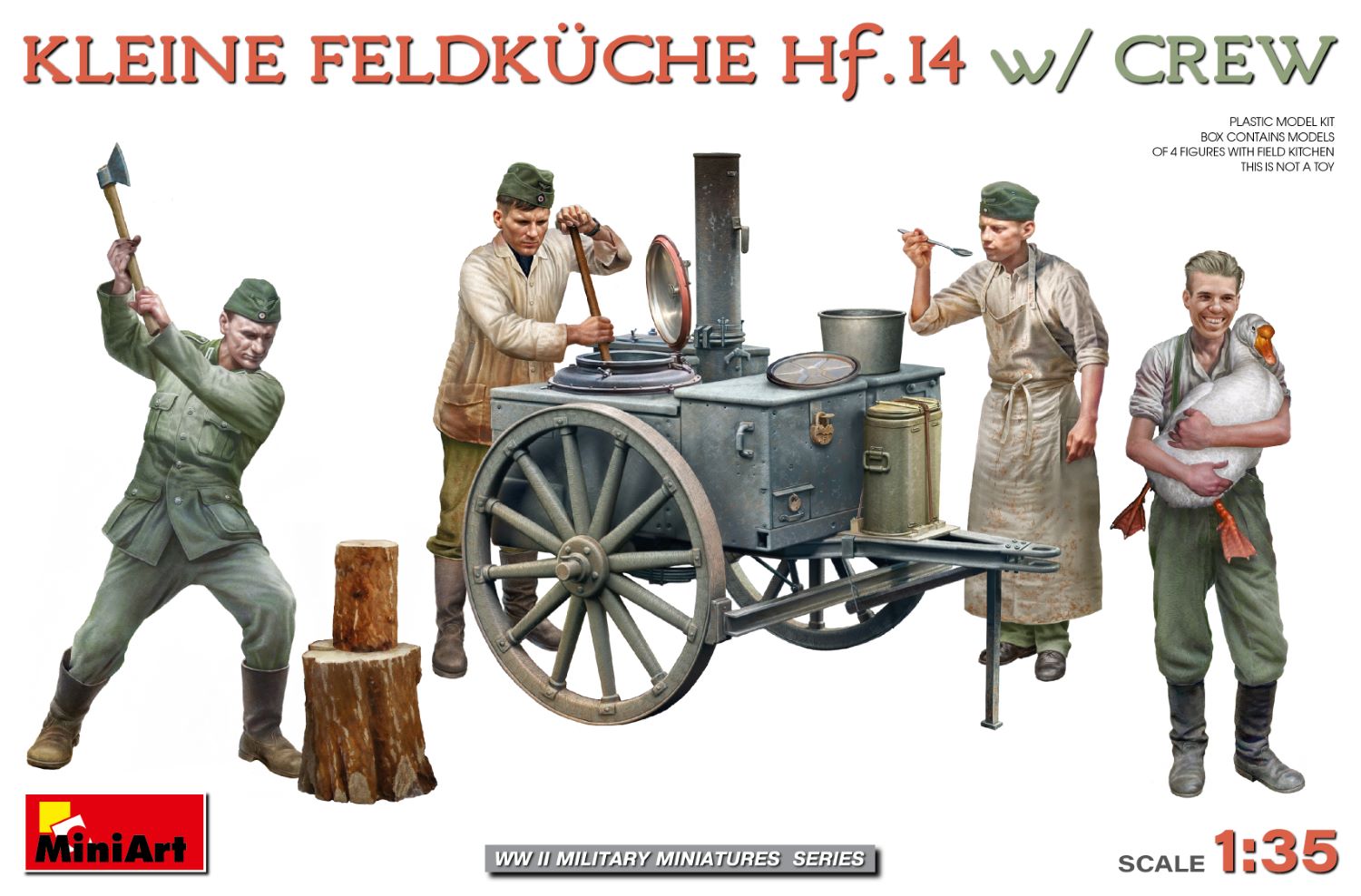 Miniart 1:35 Kleine Feldküche Hf.14 w/Crew 53011