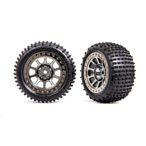 Traxxas 1:10 Multi-Spoke 2.2" Wheels with Alias Tires (2) TR2470T