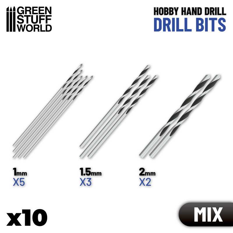 Green Stuff Set of 10 drill bits GSW 9019