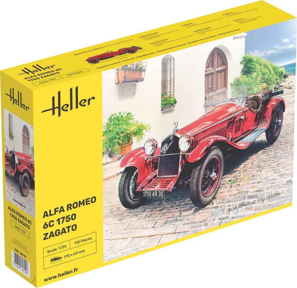 Heller 1:24 Alfa Romeo 6C 1750 Zagato HE80715