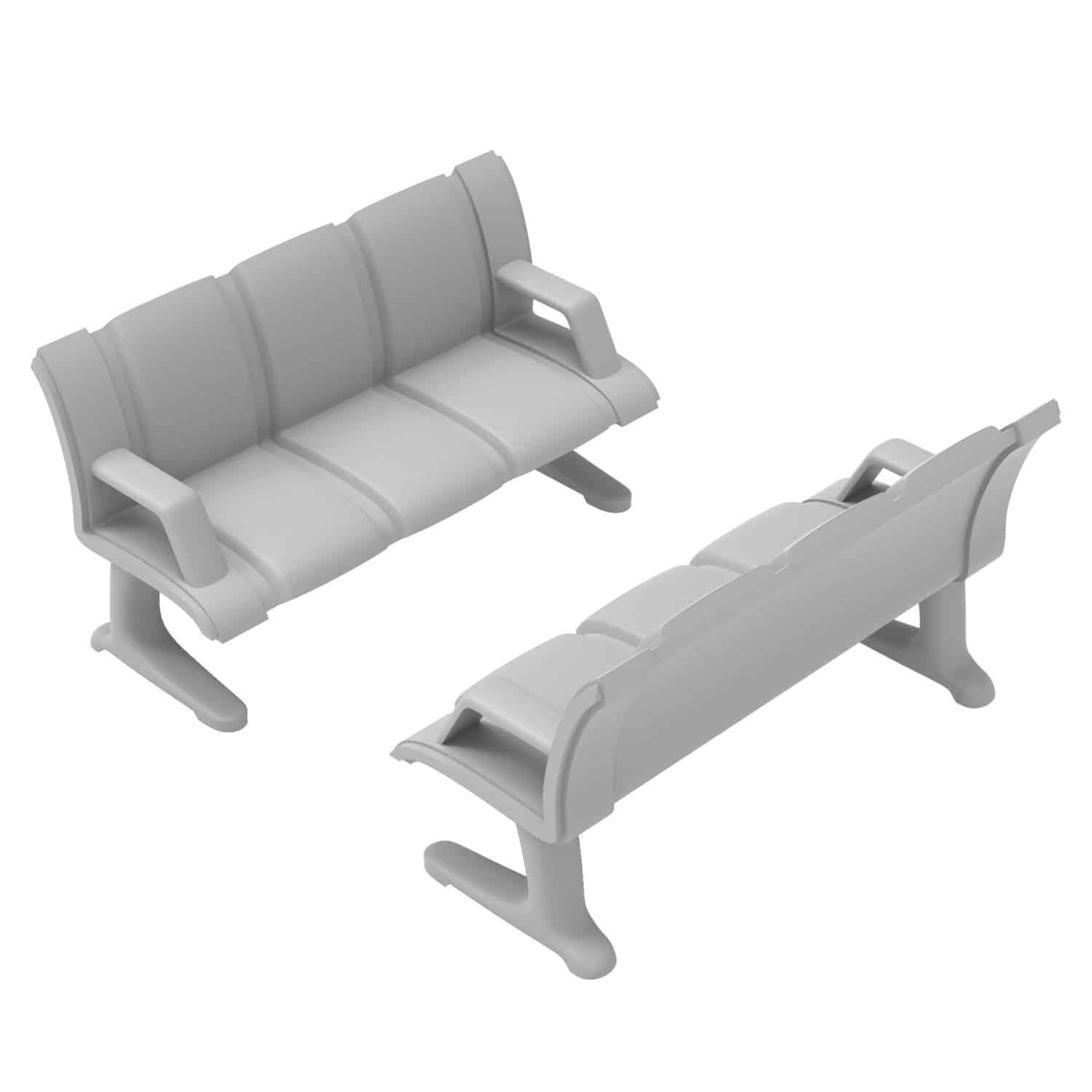 Green Stuff 1:48 Waiting Room Benches GSW 12760