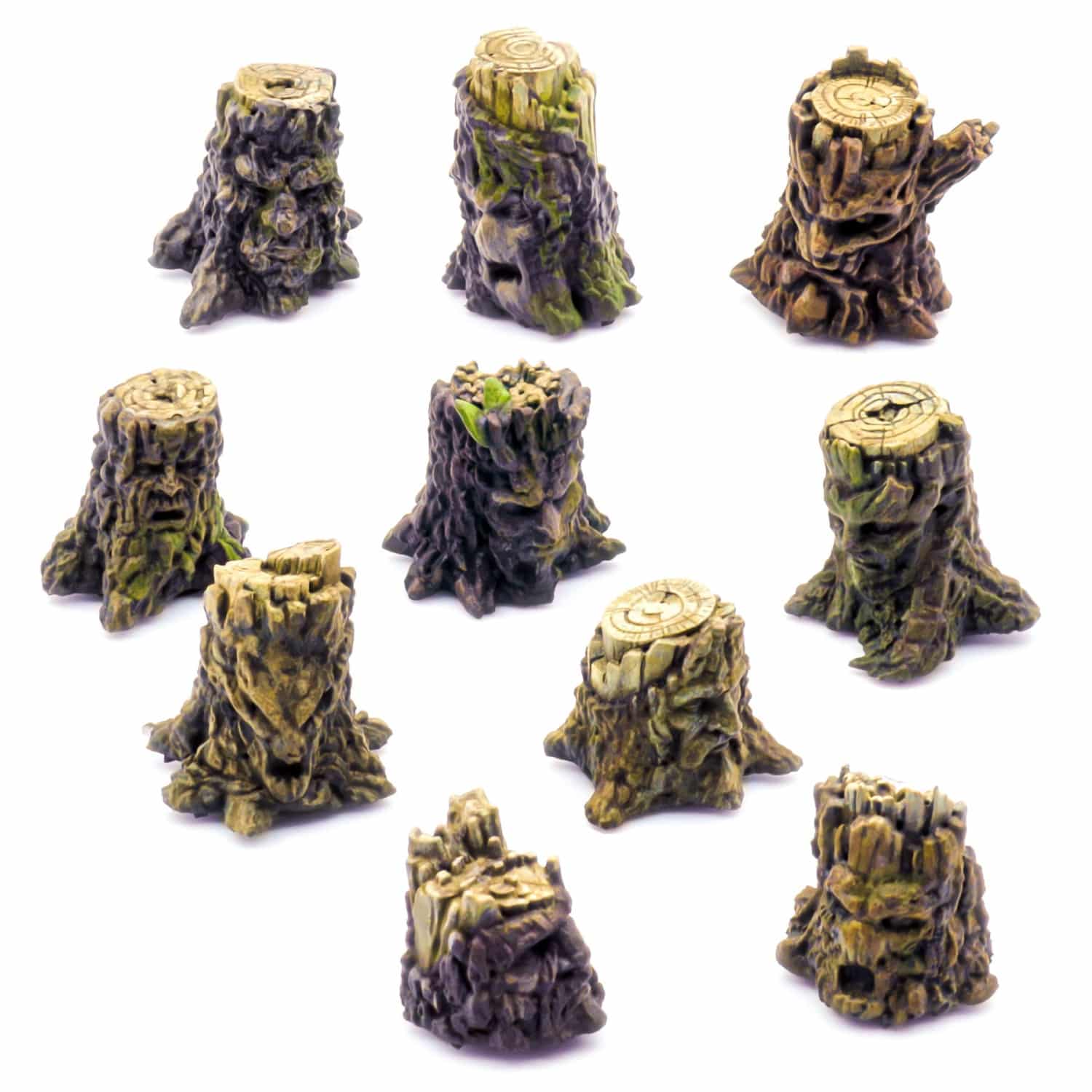 Green Stuff 1:72/1:35 Small Haunted Tree Stumps GSW1686