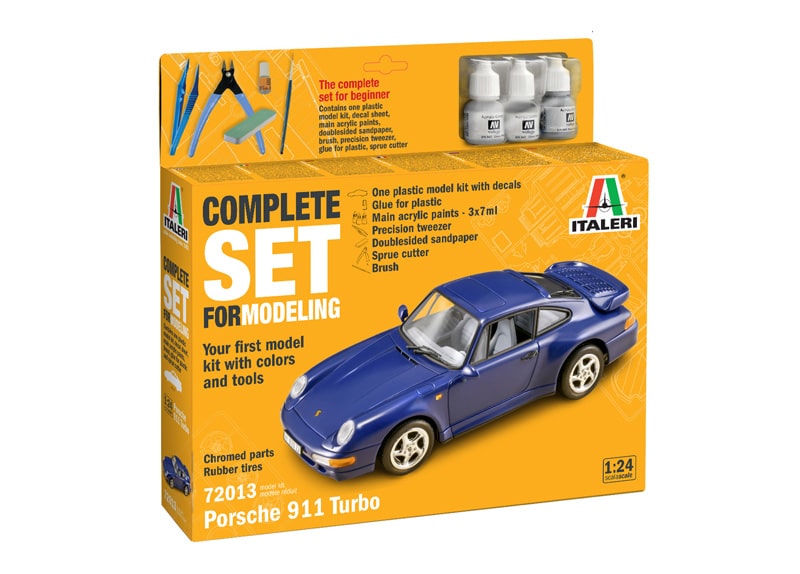 Italeri 1:24 Porsche 911 - Complete Set For Modeling - Starter kit IT72013
