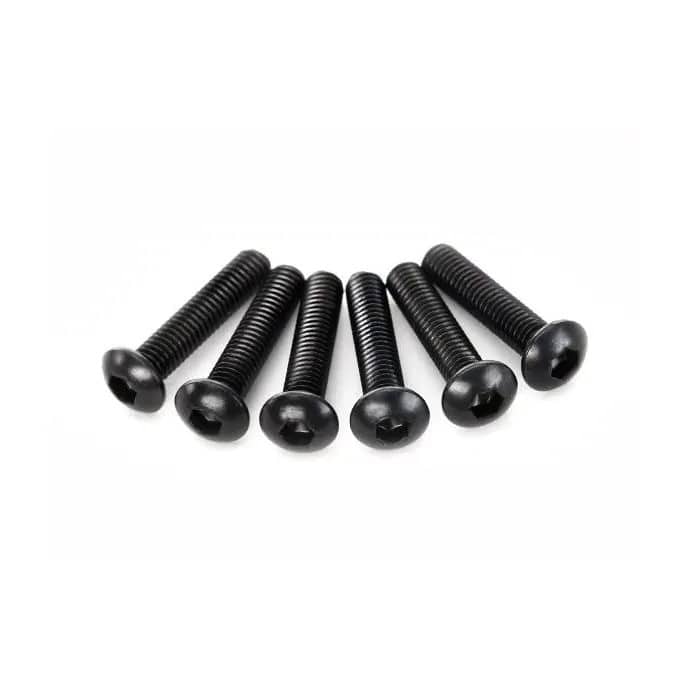 Traxxas crews, 3x14mm button-head machine (hex drive) (6), TRX2593