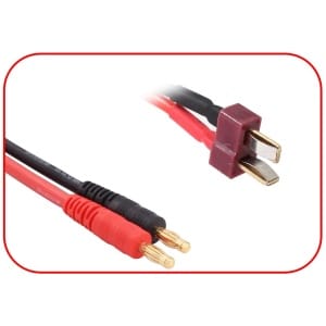 Absima Laadkabel 4 mm goudcontact - deans AB3040073