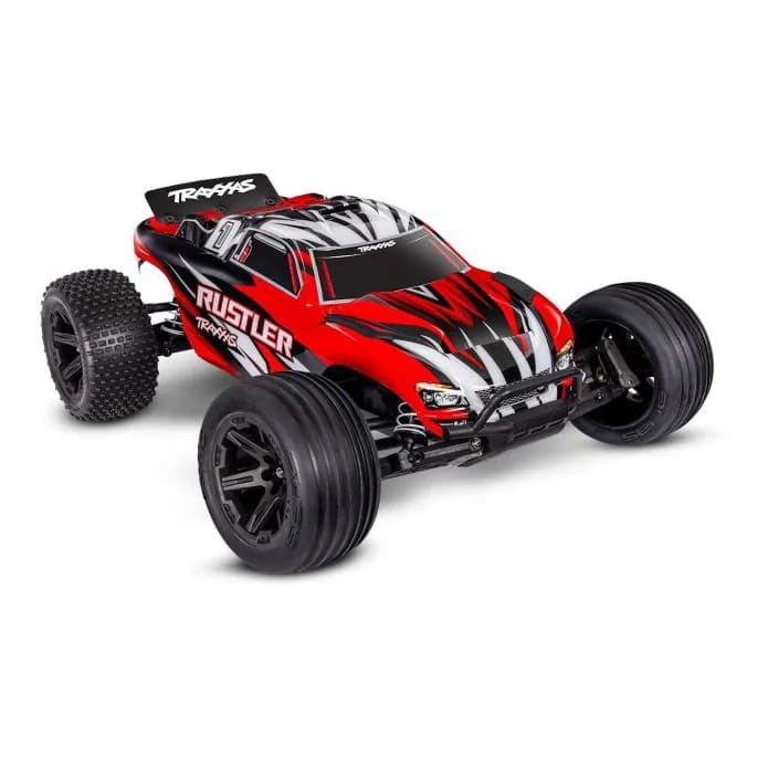 Traxxas Rustler 2wd Brushed incl battery & USB-C charger Red TRX37254-8RED