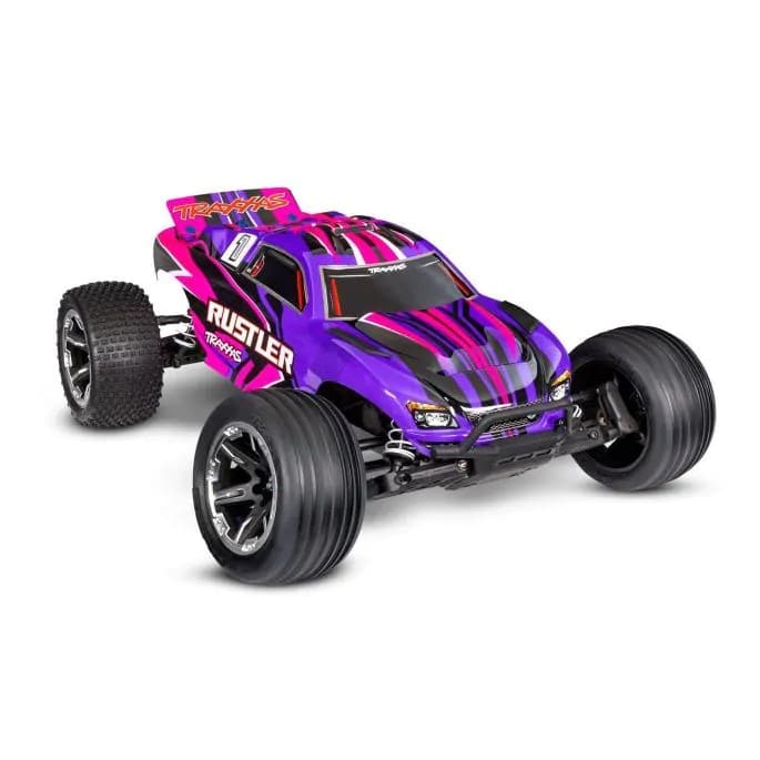 Traxxas Rustler 2wd Brushed HD incl battery & USB-C charger Pink TRX37254-8PINK
