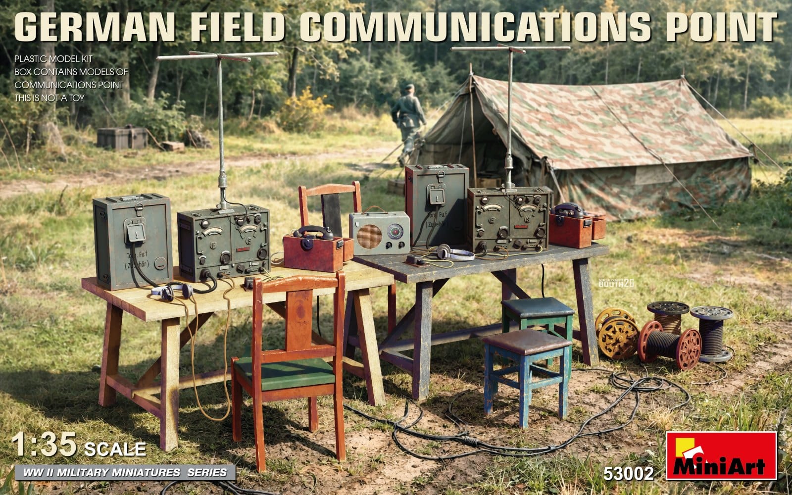 Miniart 1:35 GERMAN FIELD COMMUNICATIONS POINT MA53002