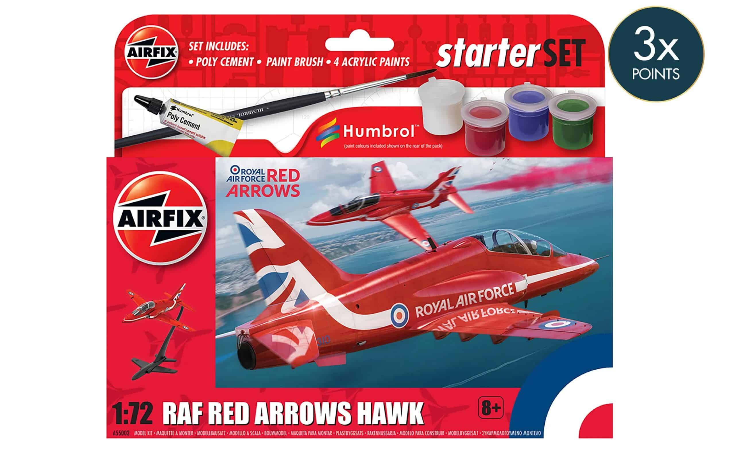 Airfix 1:72 RAF RED ARROWS HAWK AF55002